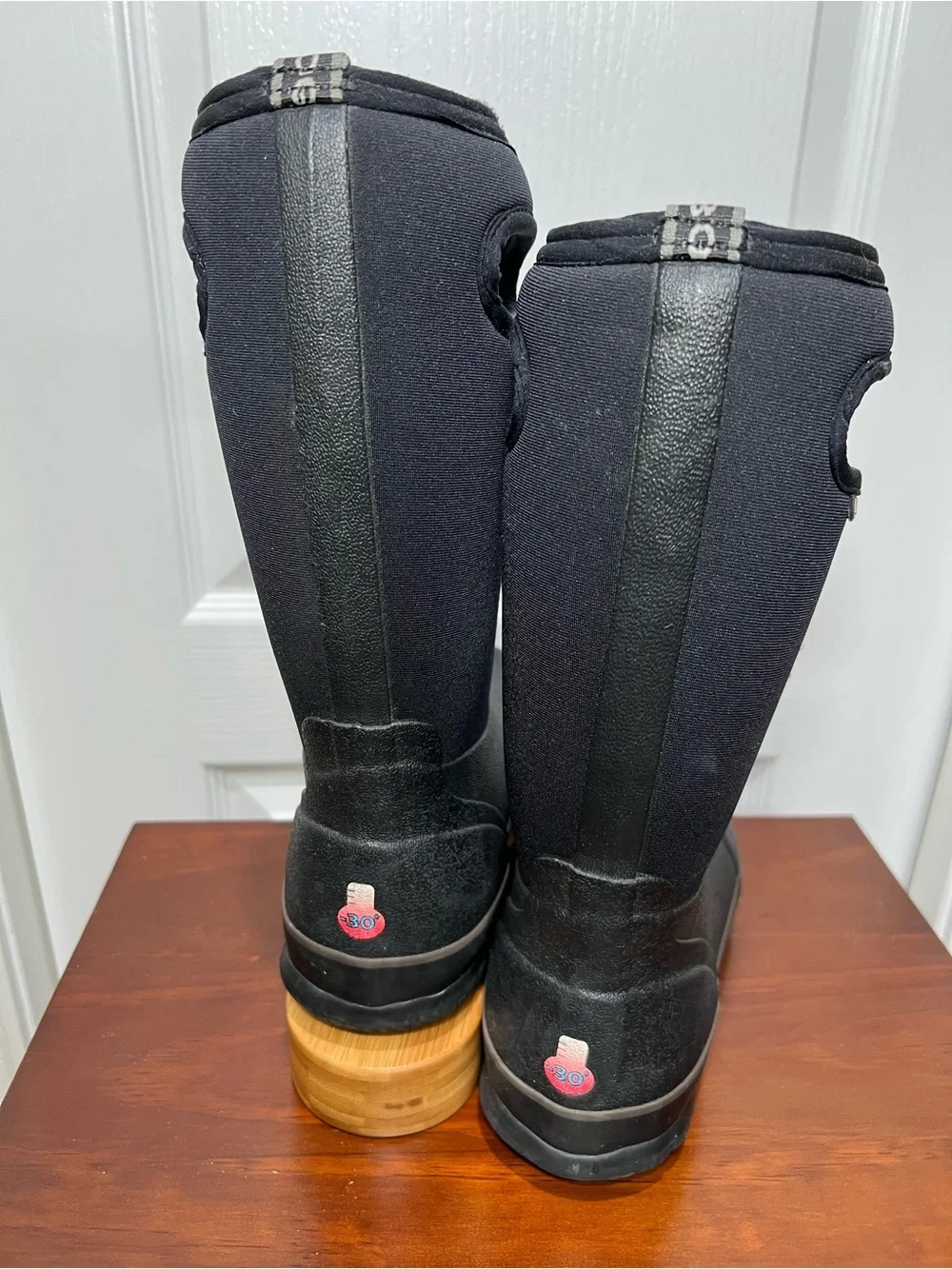 BOGS Insulated Waterproof Black -30 Degree Winter Rain Boots Y4